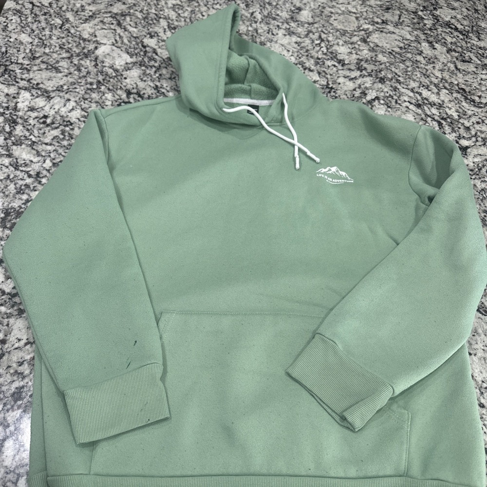 MANFINITY Pullover Hoodie - White, Gray & Blue - XL